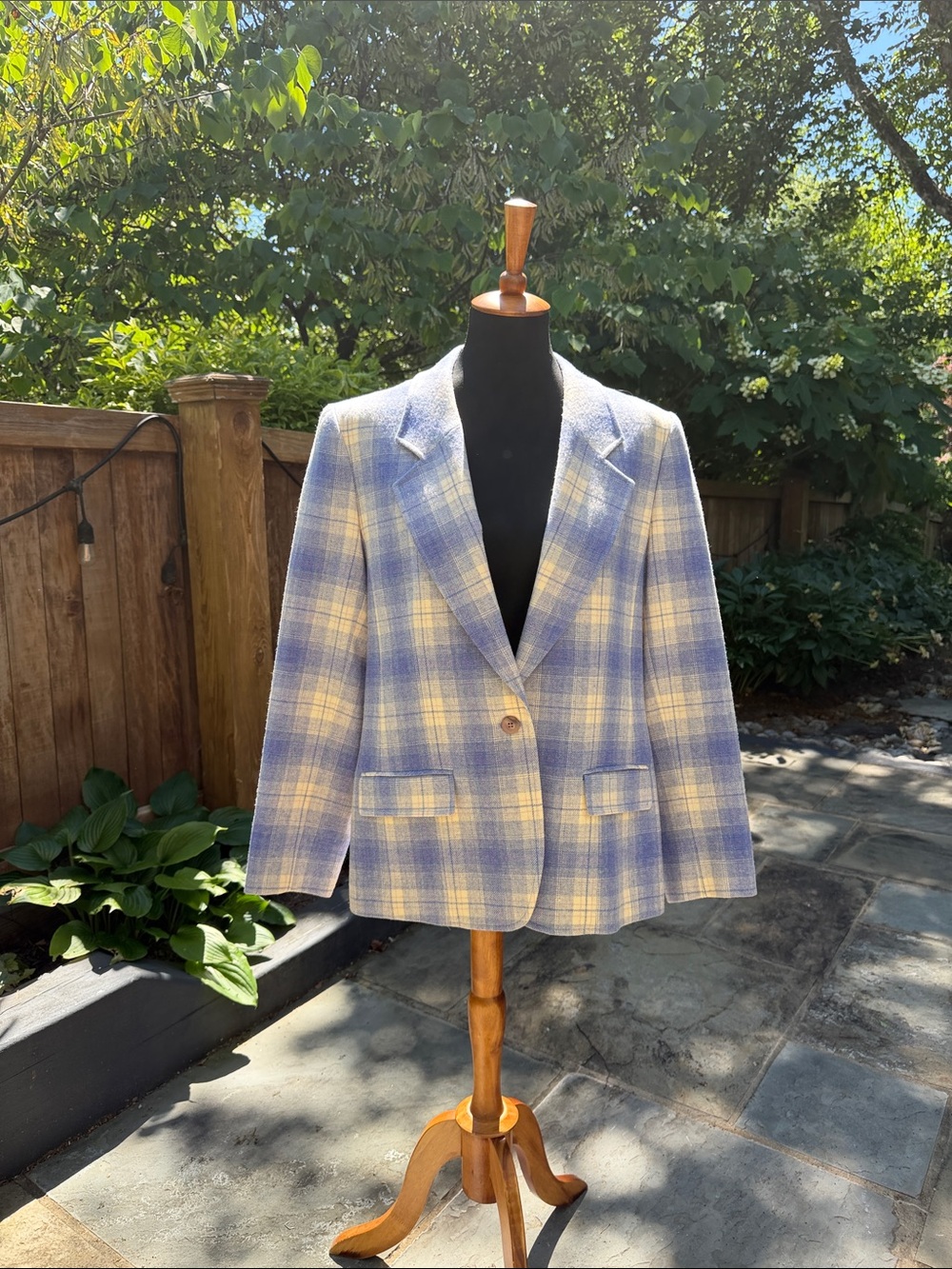 Vintage Pendleton Wool Plaid Blazer - Picture 2 of 12